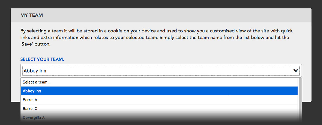 Selecting a team